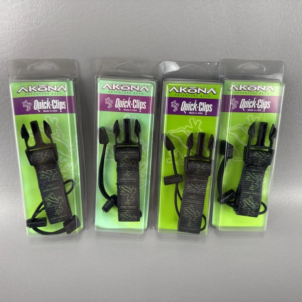 Akona Scuba Diving Octopus Retainer‎ Clip Keeper AKC-01 Lot of 4